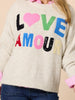 Love Amour Sequin Knit Jumper - Natural rc&co
