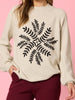 Juliet Floral Print Knit - Natural rc&co
