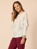 Mon Amour Embellishment Heart Knit - Chalk rc&co
