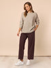 Pippa Straight Leg Ponte Pant - Espresso rc&co