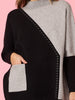 Cannes Spliced Knit - Black/Grey rc&co
