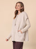 Elena Short Sleeve Zip Knit - Natural RC&CO