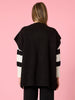 Elena Short Sleeve Zip Knit - Black rc&co