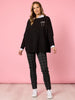 Rochelle Side Button Knit - Black rc&co