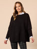 Rochelle Side Button Knit - Black