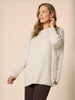 Rochelle Side Button Knit - Natural