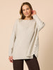 Rochelle Side Button Knit - Natural