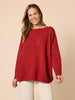Rochelle Side Button Knit - Paprika rc&co