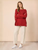 Rochelle Side Button Knit - Paprika