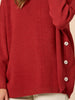 Rochelle Side Button Knit - Paprika