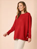 Rochelle Side Button Knit - Paprika
