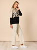 Mimi Print Knit - Natural/Black rc&co