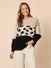 Mimi Print Knit - Natural/Black rc&co