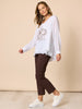 Evie Stretch Straight Leg Pant  - Coffee