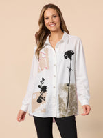 Celine Floral Print Shirt - Ivory