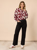 Carpenter Stretch Wide Leg Pull On Denim Jean - Black