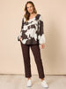 Evie Stretch Straight Leg Pant  - Coffee