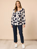 Evie Stretch Straight Leg Pant - Navy