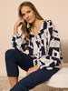 Rive Gauche Print Top - Navy Multi rc&co