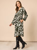 Lyon Print Dress - Khaki Ivory rc&co