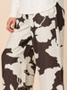 Toulouse Floral Print Wide Leg Pant - Coffee Ivory rc&co