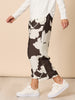 Toulouse Floral Print Wide Leg Pant - Coffee Ivory rc&co