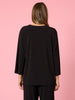 Traveller V Neck Top - Black RC&CO