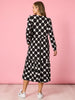 Tres Bien Spot Print Dress - Black/White RC&CO