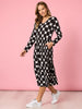Tres Bien Spot Print Dress - Black/White RC&CO