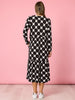 Tres Bien Spot Print Dress - Black/White RC&CO