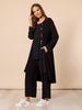 Traveller Longline Cardigan - Black