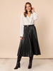 Tuxedo Ruffle Sheer Shirt - Ivory rc&co