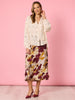 Allegra Sequin Spot Top -Ivory rc&co