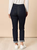 The Retro Cuff Straight Leg Jean - Dark Denim