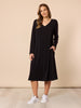 Traveller Long Sleeve Dress - Black