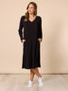Traveller Long Sleeve Dress - Black
