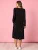 Traveller Long Sleeve Dress - Black