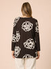 Florentine Floral Print Top - Coffee Ivory