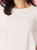 Harper Pearl Bow Tee - Ivory rc&co