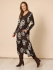 Florentine Floral Print Dress - Coffee Ivory rc&co