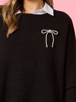 Bow Brooch - Silver