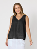 Tilly Linen Camisole - Black