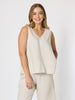 Tilly Linen Camisole - Natural