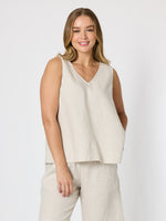 Tilly Linen Camisole - Natural