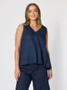 Tilly Linen Camisole - Navy