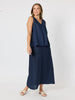 Tilly Linen Camisole - Navy
