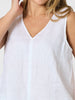 Tilly Linen Camisole - White
