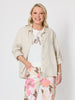 Milly Ruffle Hem Linen Shirt - Natural