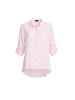 Milly Ruffle Hem Linen Shirt - Pale Pink