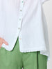 Milly Ruffle Hem Linen Shirt - White